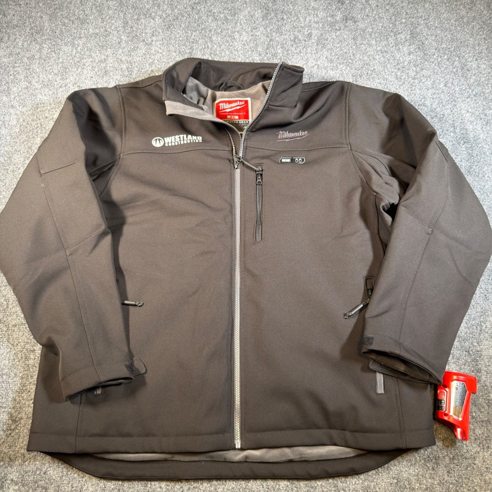 Milwaukee M12 Heated Gear Softshell Jacket Mens XL Black Workwear Waterproof